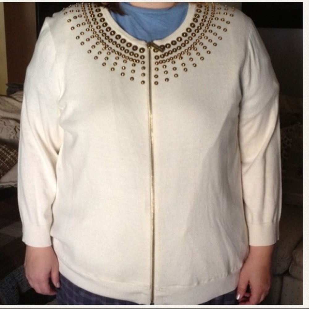 Beaded neck cardigan - Picture 3 of 3